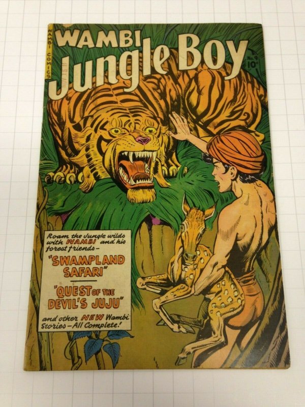 Wambi, Jungle Boy 9 VG+  Fiction House