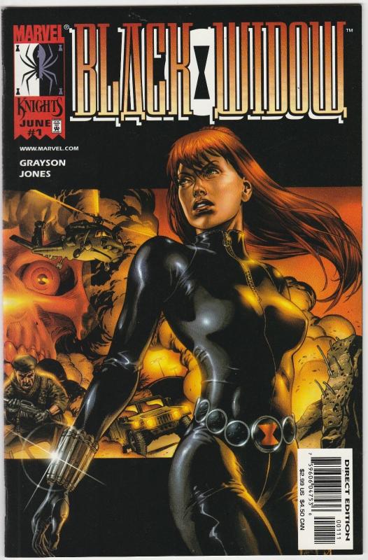 3 Black Widow Marvel Comic Books # 1 2 3 Grayson Marvel Knights Jones DC2