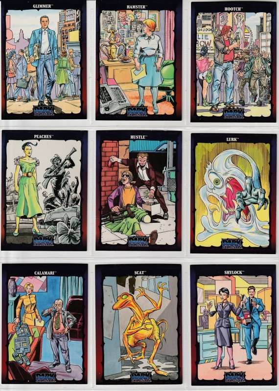 Dark Dominion # 0 Trading Cards  Rare Steve Ditko painted art ! Complete Set