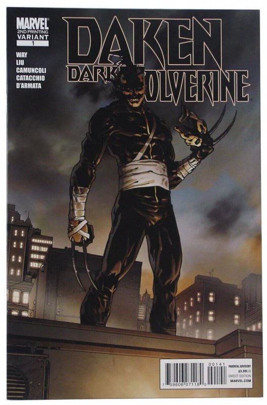 (2010) DAKEN DARK WOLVERINE #1 Mike Mayhew 2nd Print VARIANT COVER! RARE!