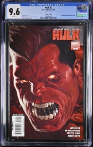 HULK #2 2008 MARVEL CGC 9.6 RED HULK VARIANT EDITION