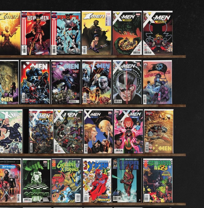 Huge Lot 150+ Comics with Extraordinary X-Men, X-Force, Marauders & More!