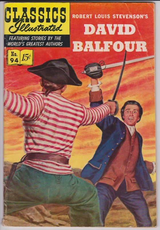 Classics Illustrated 94 (HRN94) VG David Balfour