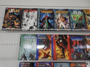 Huge Lot 51 TPB's W/ Spider-Man, Exiles, +More! Avg VF Condition!