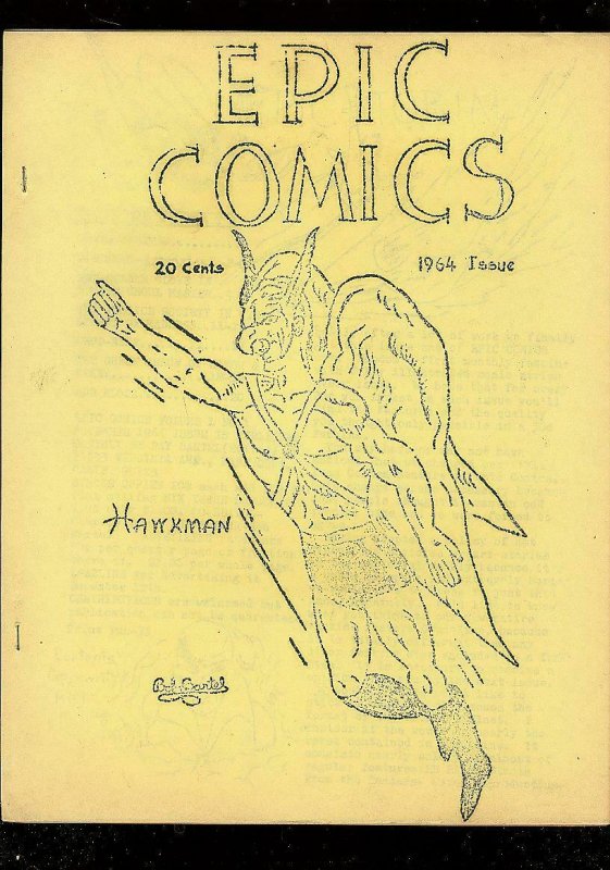 EPIC COMICS FANZINE #1 1964 VG/FN 