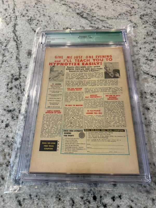 Avengers # 11 CGC Graded 5.5 Marvel Comic Book Qualified 1964 Spider-Man JH33
