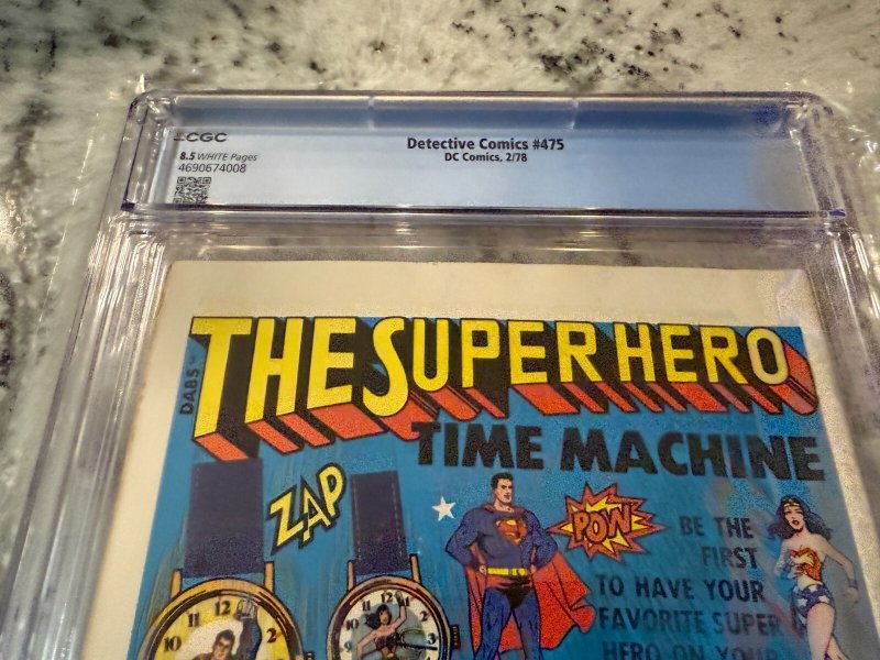 Detective Comics # 475 CGC Graded 8.5 DC Comic Book 1978 Joker Batman JH25