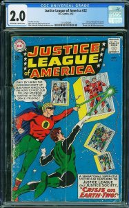 Justice League of America #22 (1963) CGC 2.0 GD