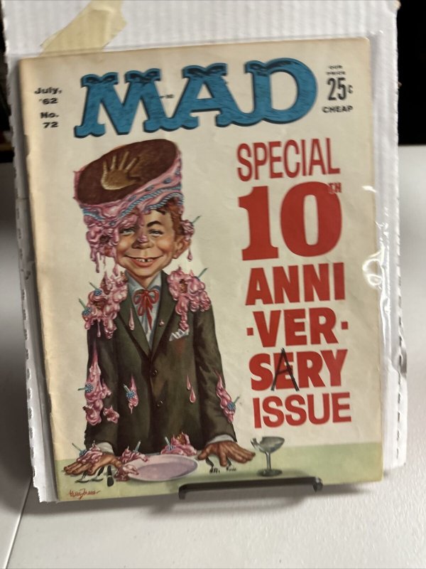 Mad Magazine No. 72 July 1962 Special 10th Anniversary Edition