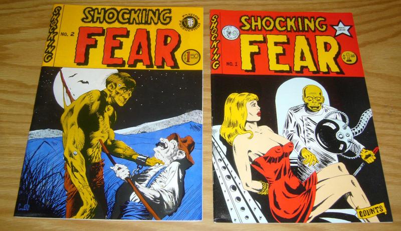 Shocking Fear #1-2 VF/NM complete series - underground comix - roden - zabel set