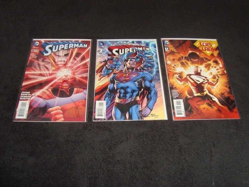 LOT OF 17 MODERN SUPERMAN RELATED COMICS - FREE SHIPPING