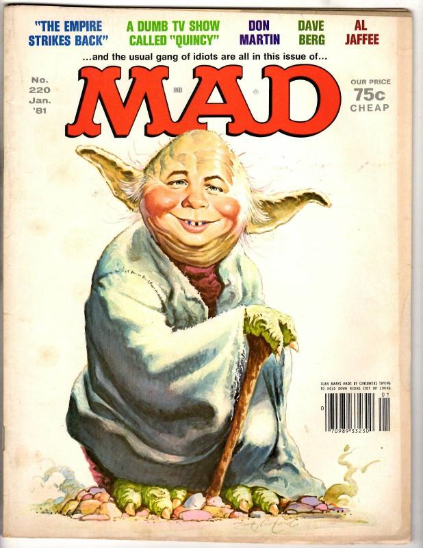 Lot Of 3 Mad Magazines # 250 165 220 Parody Humor Comedy Star Wars Indiana JG11