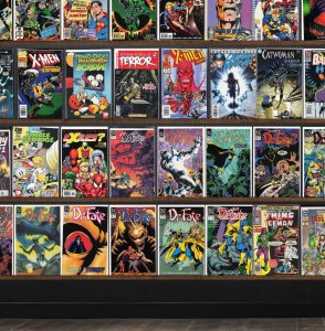 Huge Lot 150+ Comics with Captain Marvel, Doctor Fate, X-Men 2099 & More!
