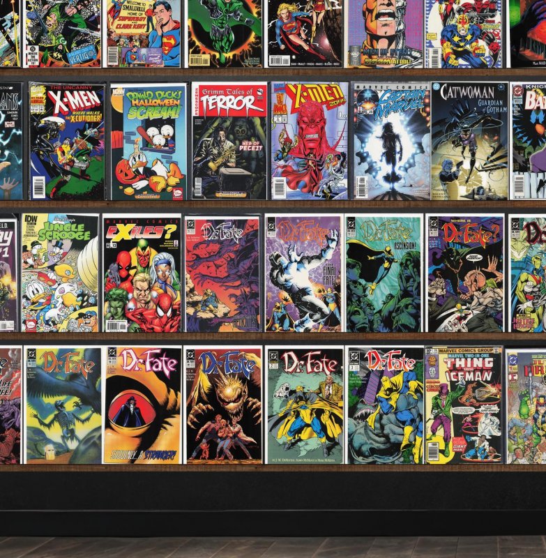 Huge Lot 150+ Comics with Captain Marvel, Doctor Fate, X-Men 2099 & More!
