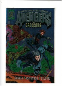 Avengers The Crossing #1 NM- 9.2 Marvel Comics 1995 Chrome Cover 759606042524