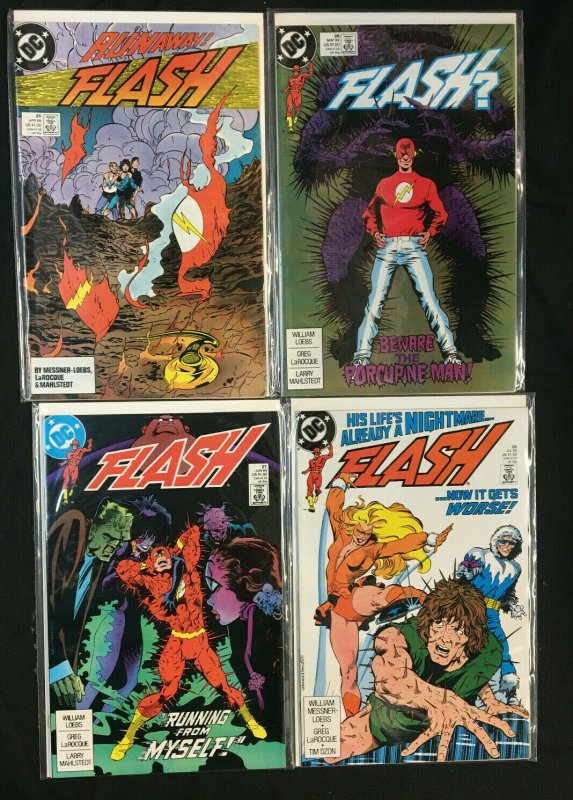 THE FLASH 35 ISSUE RUN #1-34, PLUS #0 (1987 SERIES) VF-NM 