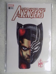 Avengers # 1 Black Panther Sketch/signature by Ken Haeser COA