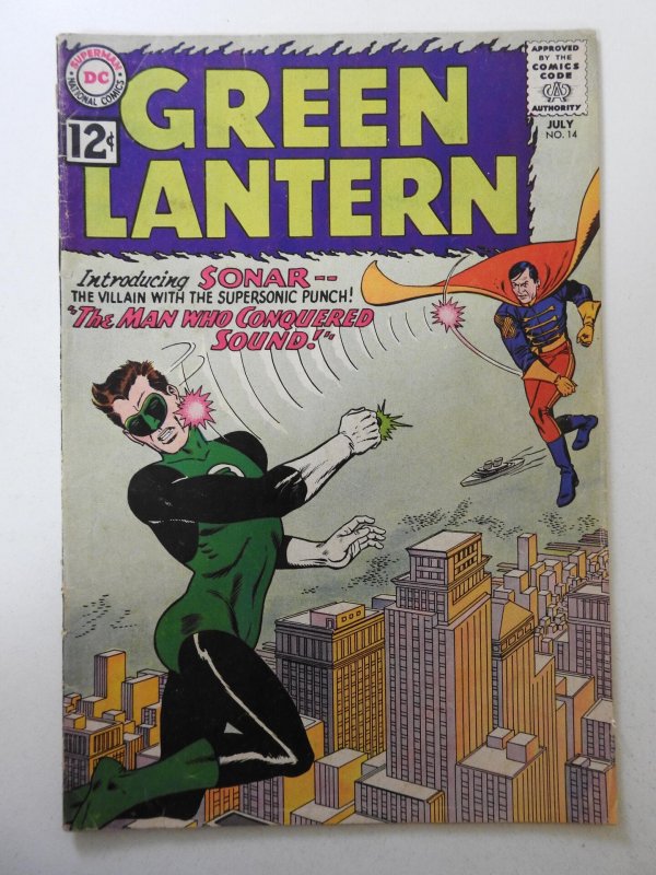 Green Lantern #14 (1962) VG- Condition! 1 in spine split