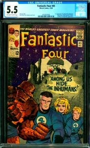 Fantastic Four #45 CGC Graded 5.5 1st Inhumans