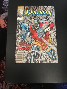 z Deathlok #1 (1991) 1st Solo modern age! NM- SILVER-FOIL COVER! Wow!