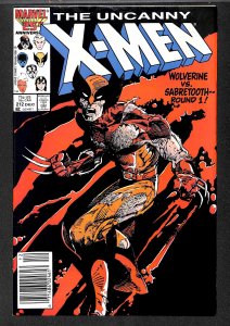 Uncanny X-Men #212 VF+ 8.5 Newsstand Variant
