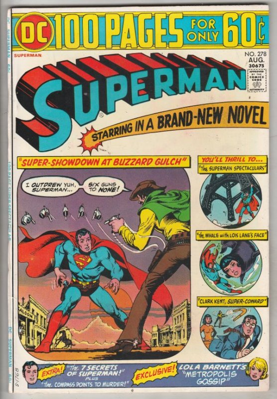 Superman #278 (Aug-74) VF/NM High-Grade Superman