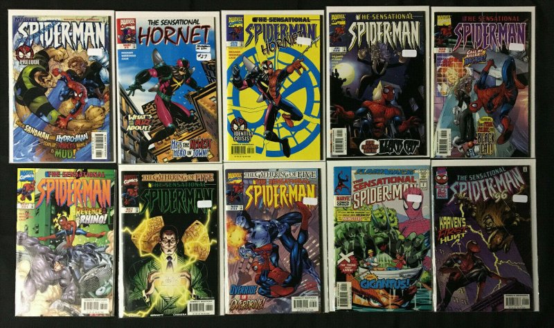 SENSATIONAL SPIDER-MAN 34 COMICS #2-33, FLASHBACK #1, 1996 ANNUAL MOST VF-NM