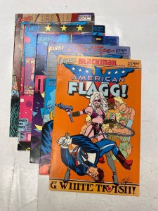 5 American Flagg! #18 19 20 21 22 FIRST comic book 58 KM41