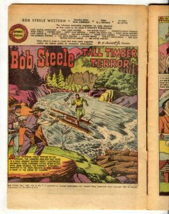 Bob Steele #7 1951 -Fawcett Golden Age Western- Coverless