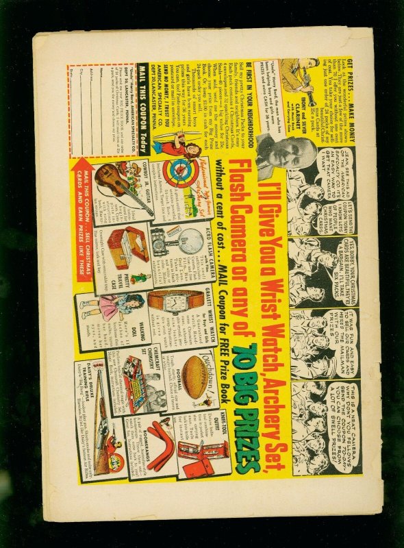 COMMANDER BATTLE AND THE ATOMIC SUB #3 1954-WILD H-BOMB COVER-VG