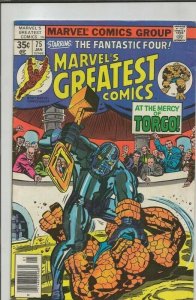 Marvel's Greatest Comics #75 VINTAGE 1977 Reprints Fantastic Four 93