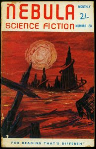 Nebula Science Fiction March 1958- British Pulp Robert Silverberg VG