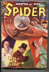 The Spider November 1933-Second issue-pulp magazine-Rare