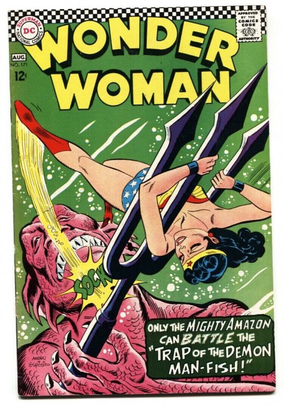 Wonder Woman #171 1967-DC-Demon Man-Fish