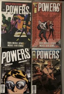 Lot Of 4 Powers Icon Comics #1 2 15 + Wizard 1/2 w/COA  2001 