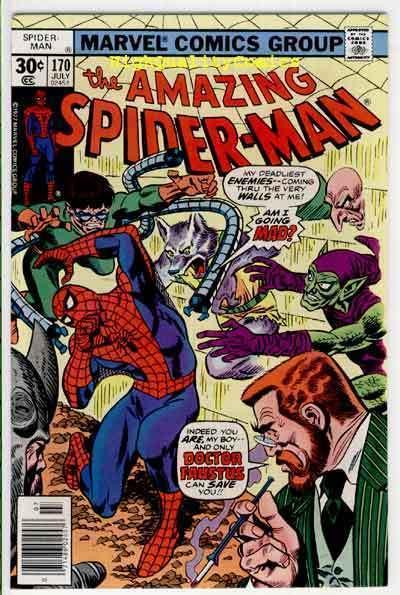 SPIDER-MAN #170, NM-, Ross Andru, Madness, Amazing, 1963 1977, Len Wein