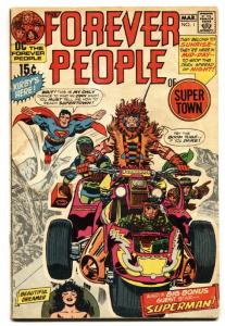 FOREVER PEOPLE #1 COMIC BOOK-DARKSEID-JACK KIRBY-G+