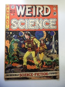 Weird Science #10 (1951) GD+ Cond 1 3/4 spine split, cover detached at 1 staple