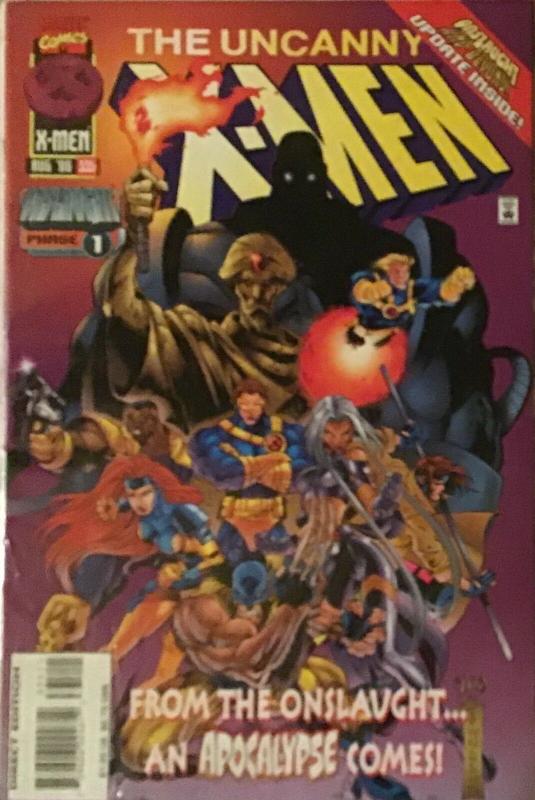 UNCANNY X-MEN 1995 MARVEL 6 BOOK LOT.#329,335,336,340,346,349.351 VF/NM