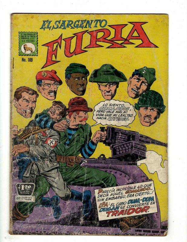 El Sargento Furia # 109 Spanish Marvel Foreign Language Comic Book Nick Fury EJ1