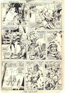 Red Sonja #1 p.6 - Red Sonja Action - 1983 Signed art by Tony DeZuniga