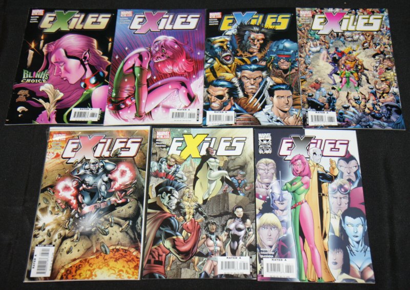 Modern Marvel EXILES 37pc Mid-High Grade Comic Lot VF-NM Sabretooth Blink