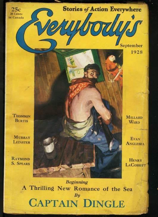 EVERYBODY'S 1928 SEP-ACTION ADVENTURE PULP MAGAZINE VG