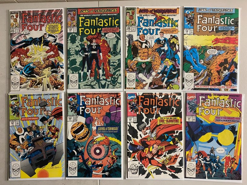 Fantastic Four comics lot #300-350 50 diff avg 6.0 (1987-91)