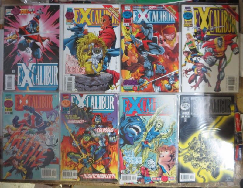 EXCALIBUR Lot of 76 books F-VF Captain Britain Psylocke Marvel Comics 1988-2004