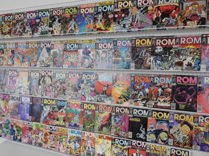 Rom 1-75 Complete Set W/ Annuals 1-4!! Avg FN Condition!