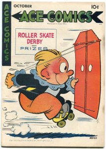 Ace Comics #103- Roller Skate Derby cover- Blondie- Phantom FN-