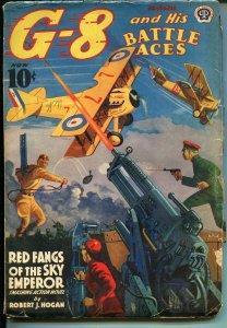 G-8 AND HIS BATTLE ACES  11/1939-HERR MATZU-DR CHULUNG-PULP FICTION-vg