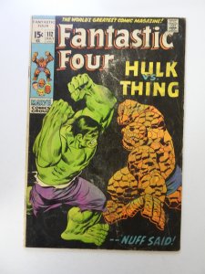 Fantastic Four #112 (1971) VG- condition moisture damage