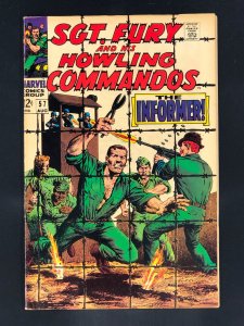 Sgt. Fury #57 (1968) FN/VF